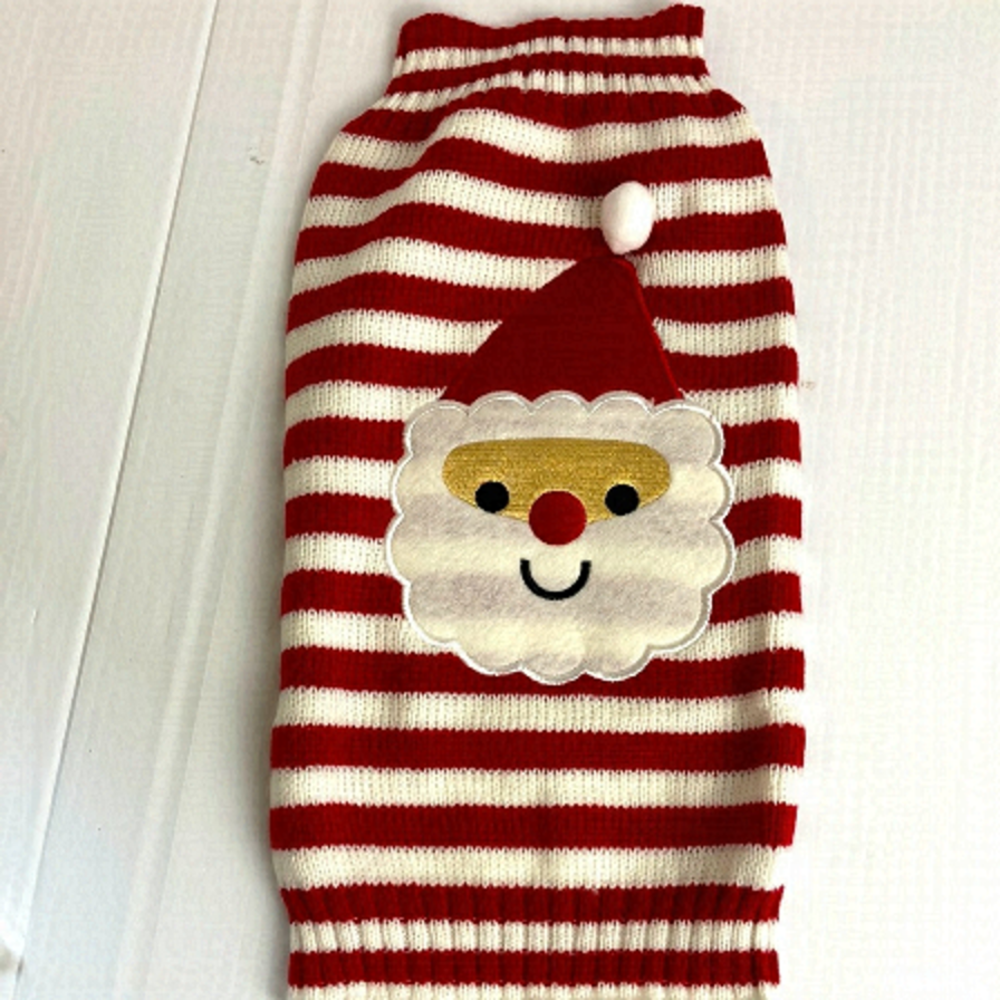 SANTA doggie sweater holiday Christmas